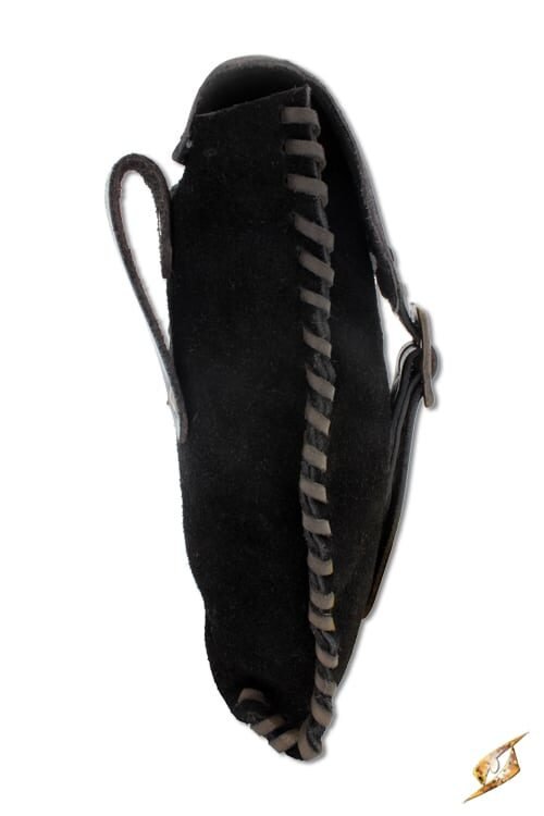 Merchant Suede Bag - Black