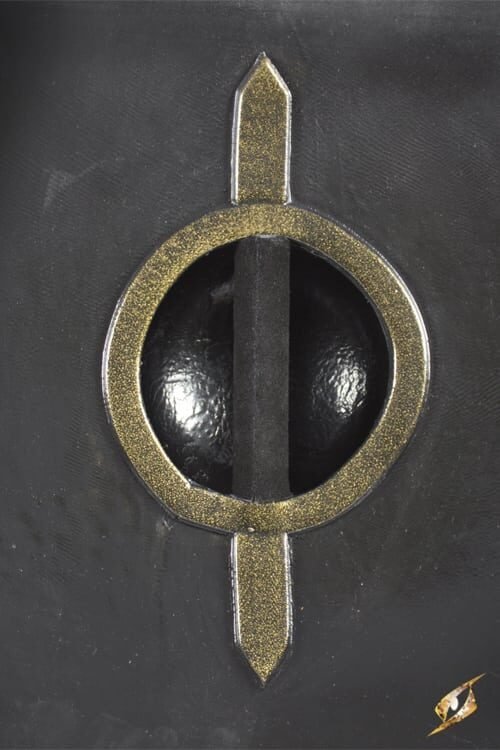 Elliptical Shield - Black - 70x45 cm