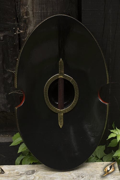 Elliptical Shield - Red - 70x45 cm
