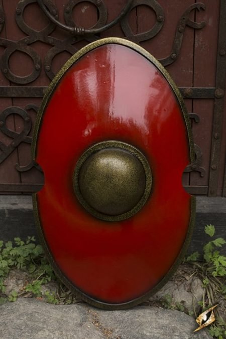 Elliptical Shield - Red - 70x45 cm