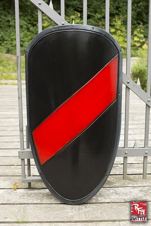 RFB Large Shield - Black/Red - 100x46 cm