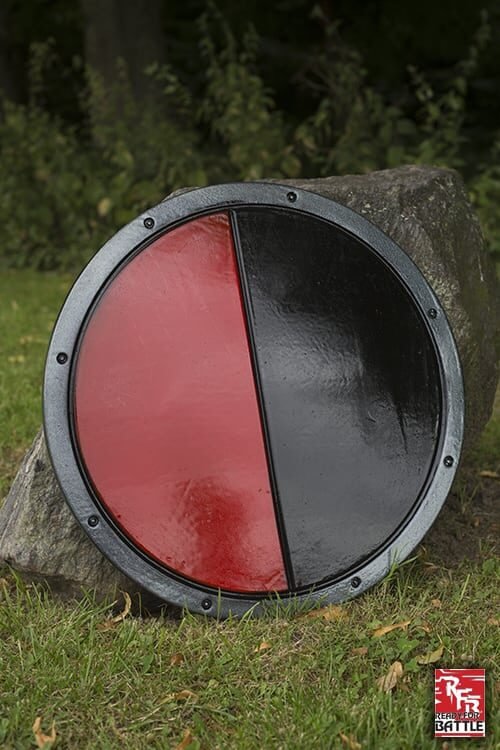 RFB Round Shield - Black/Red - ø50 cm
