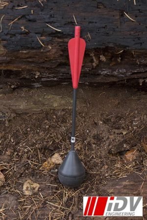 Round Head - 10"- Black/Red