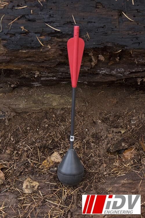 Round Head - 10"- Black/Red