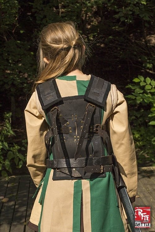 RFB Fighter Leather Armour - Black Large - 2nd Quality