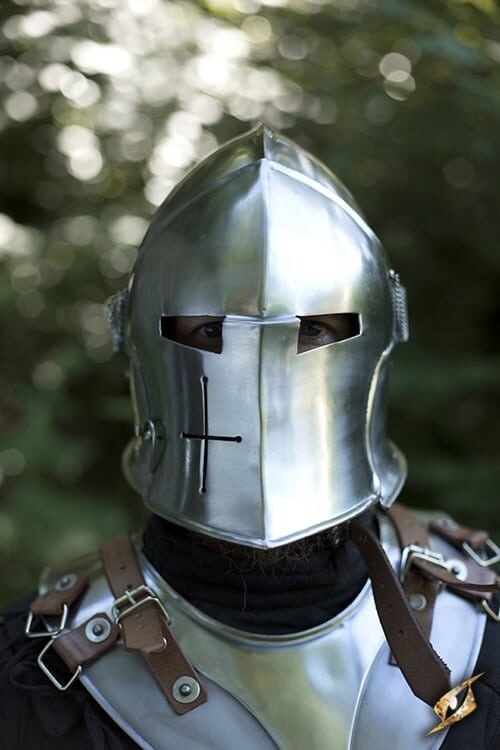 Visored Barbuta