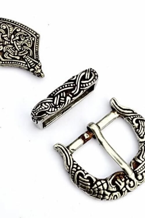 Set fibbia vichinga - per cintura alta 3cm
