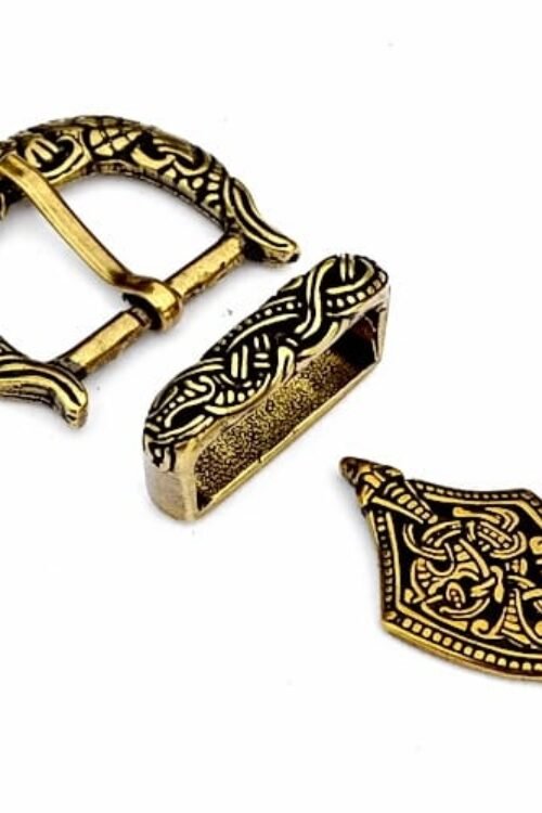Set fibbia vichinga - per cintura alta 3cm