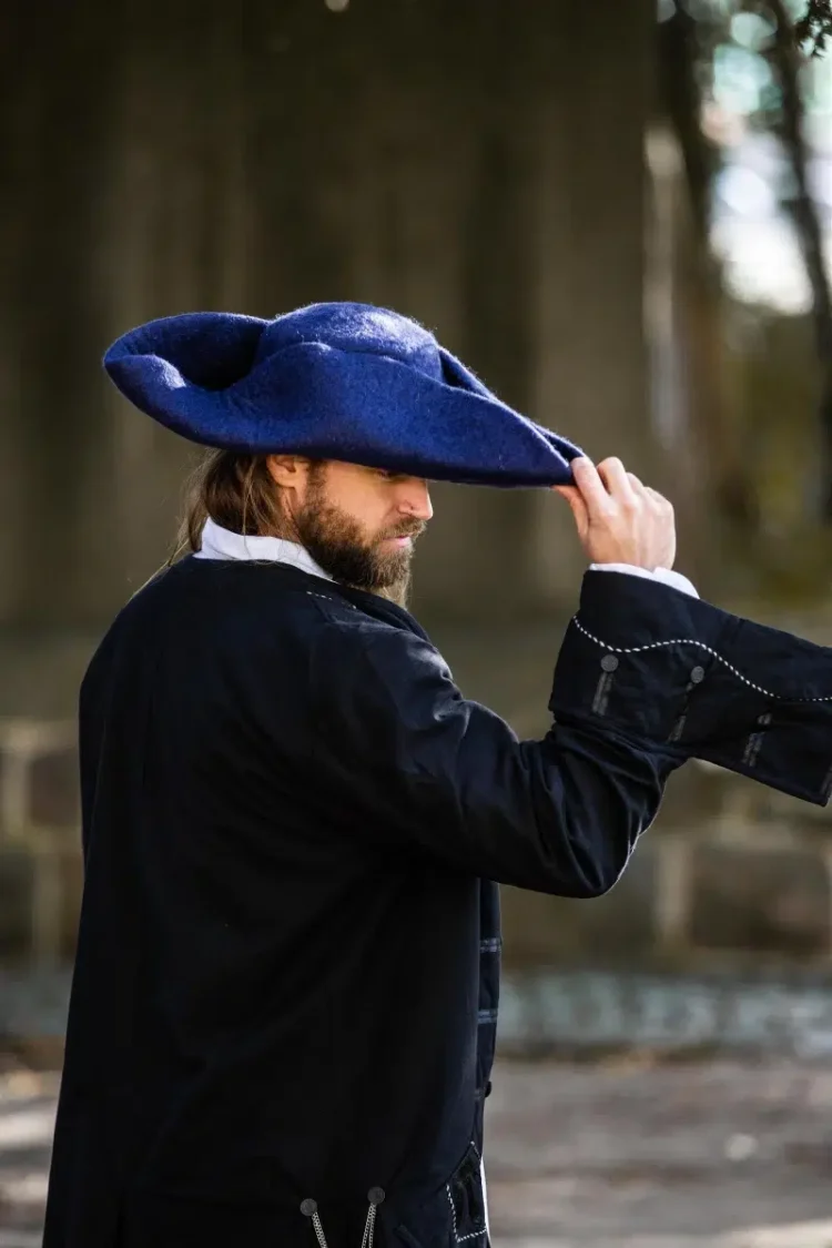 Cappello in feltro di lana tricorno "Hugo" - immagine 6