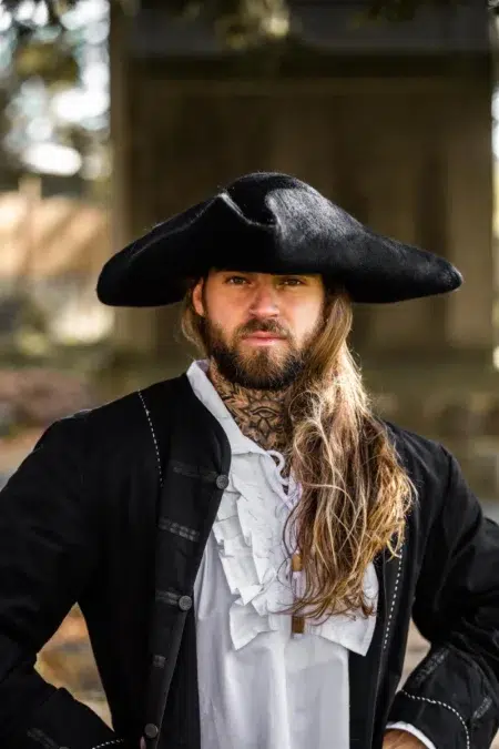 Cappello in feltro di lana tricorno "Hugo" - immagine 3