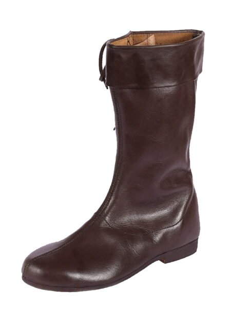 Side Laced High Boots, dark brown