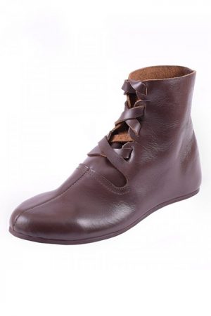 Roman leather boots, dark brown