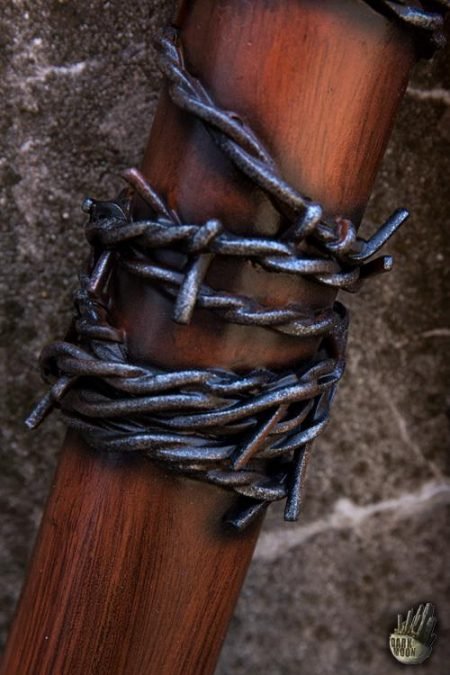Barbed Wire Bat - 80 cm - Wood - immagine 2