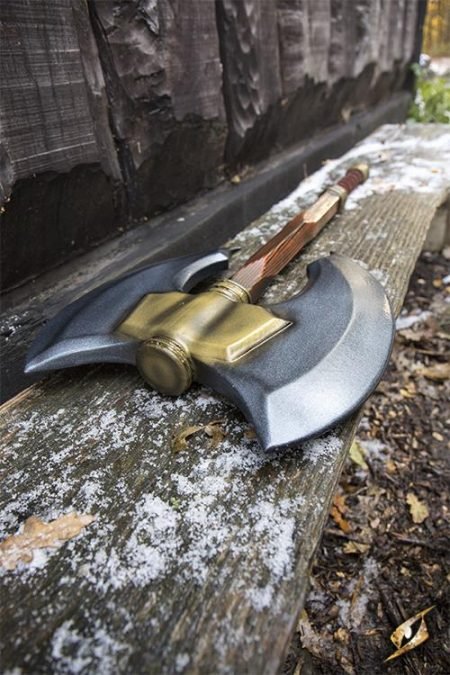 Doubleheaded Battle Axe - 85 cm - immagine 3