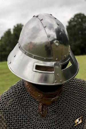 Guardsman Helmet - Polished Steel