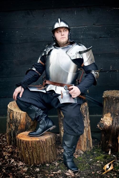 Milanese Complete Armour - Polished Steel
