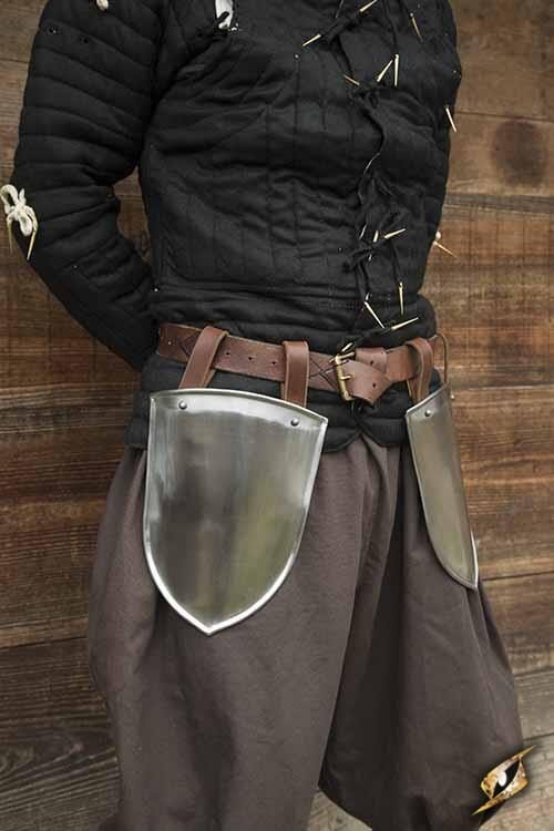 Scouts Belt Shields - Polished Steel