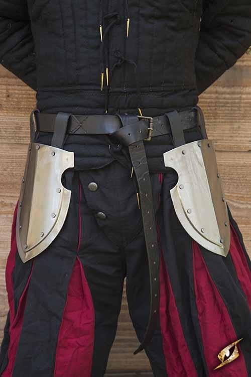 Captain Belt Shields - Polished Steel