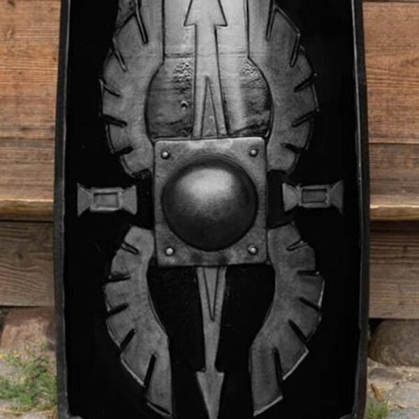 Square Scutum Shield - Black - 100x65 cm
