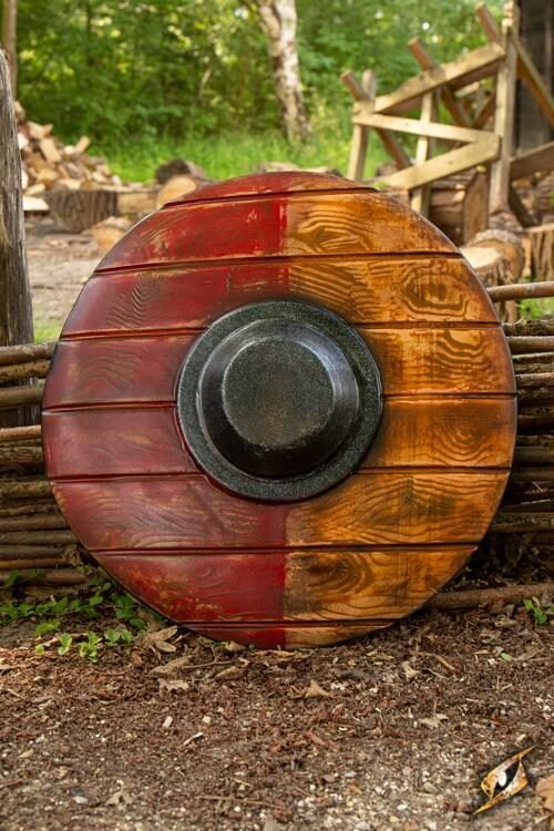 Drang Shield - Red/Wood - 50 cm - 2nd quality