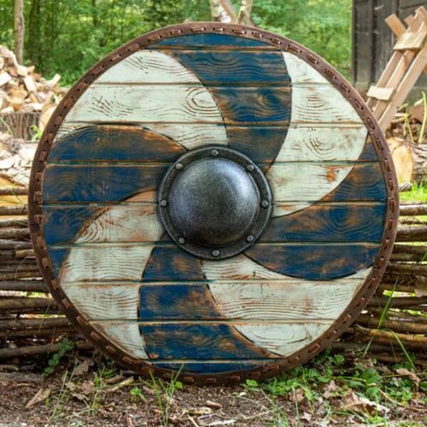 Thegn Shield - Blue/White - ø70 cm