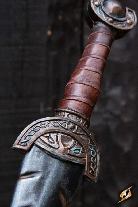 Battleworn Celtic Leaf Sword - 60 cm - immagine 9