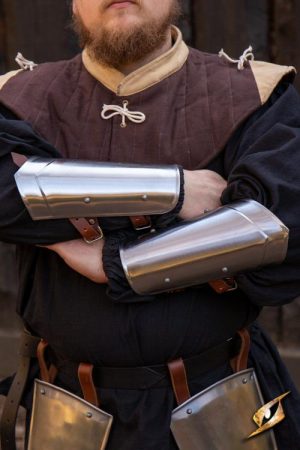 Scout Arm Guards - Polished Steel