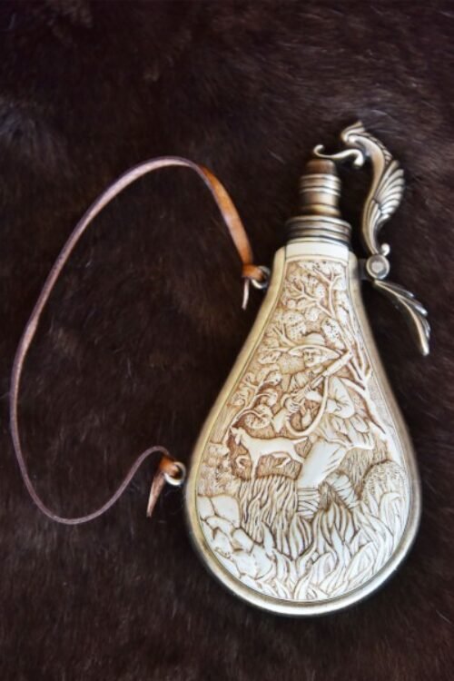 Gunpowder Flask, Ivory