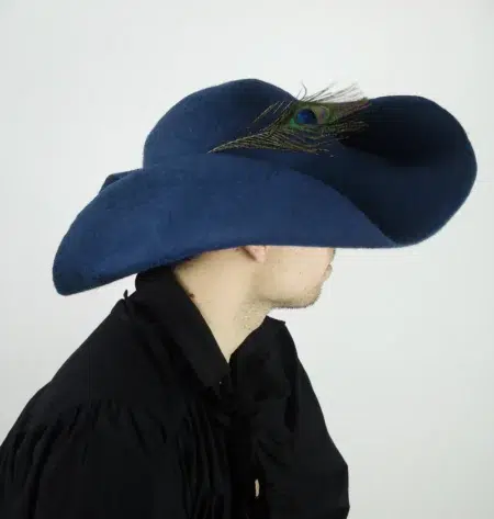 Cappello di feltro di lana con piume "Pieter" - immagine 7