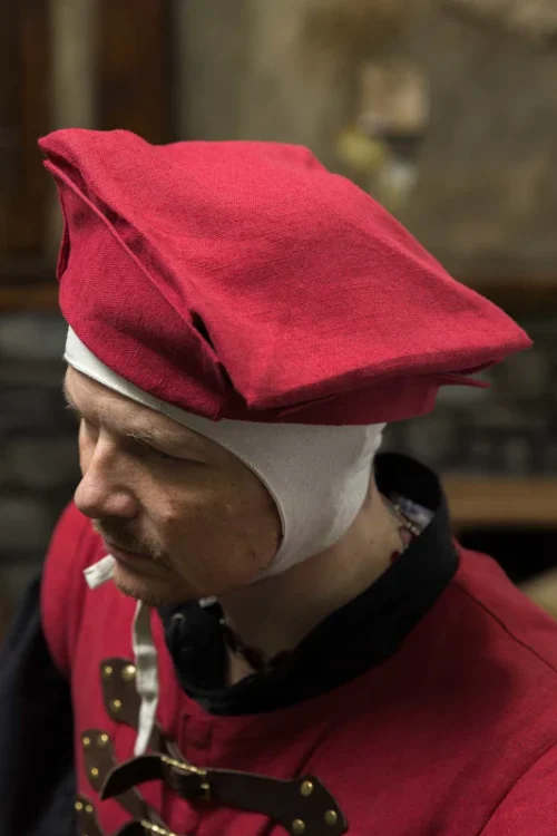 Imperial Hat Type B Dark Red