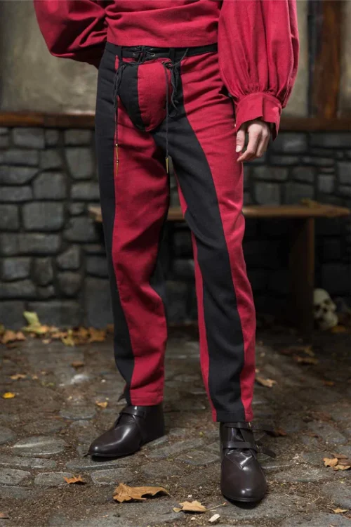 Imperial Trousers Type B Black/Dark Red