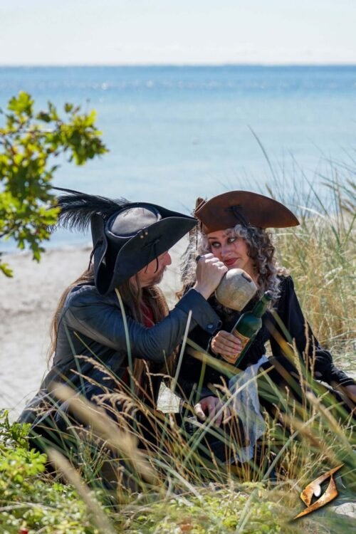 Simple Leather Pirate Tricorn Hat
