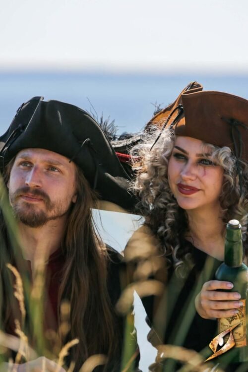 Simple Leather Pirate Tricorn Hat