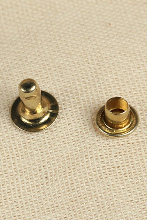 Hollow Rivet Ø6,8 x 7,8 mm Iron/Brass