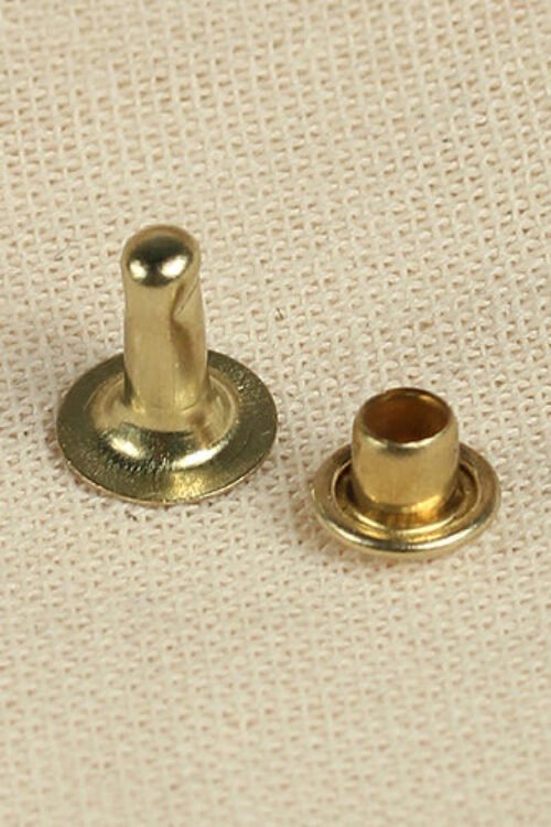Hollow Rivet Ø6,8 x 8,5 mm Iron/Brass