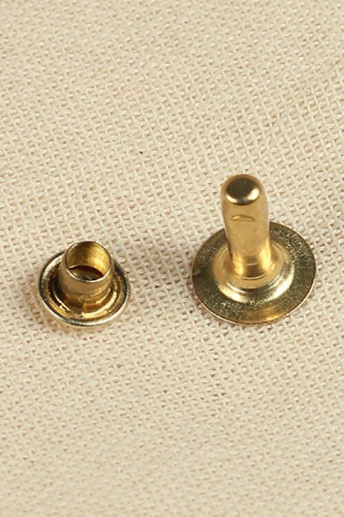 Hollow Rivet Ø6,8 x 10,5 mm Iron/Brass