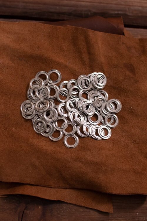Ring For Eyelet D:8,9 mm; L:0,8 mm; U:14,8 mm Brass/Nickel