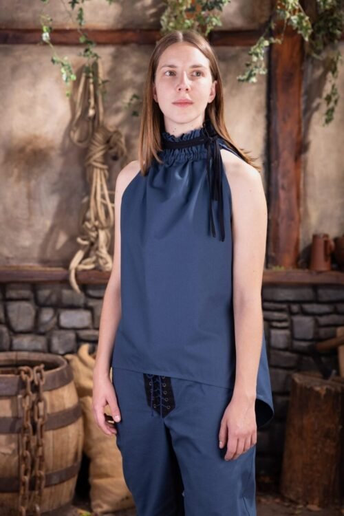 Dungeons & Dragons Female Rogue Top Woad Blue
