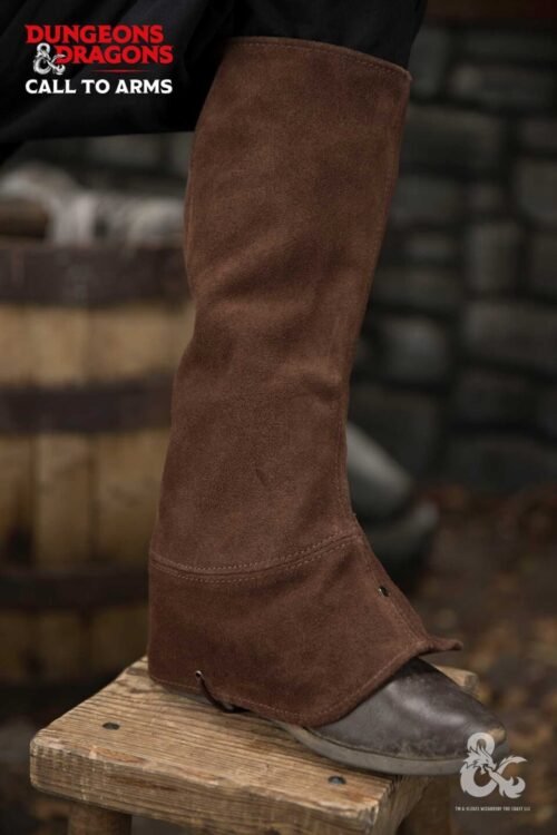 Dungeons & Dragons Leather Gaiters Type 1 Brown