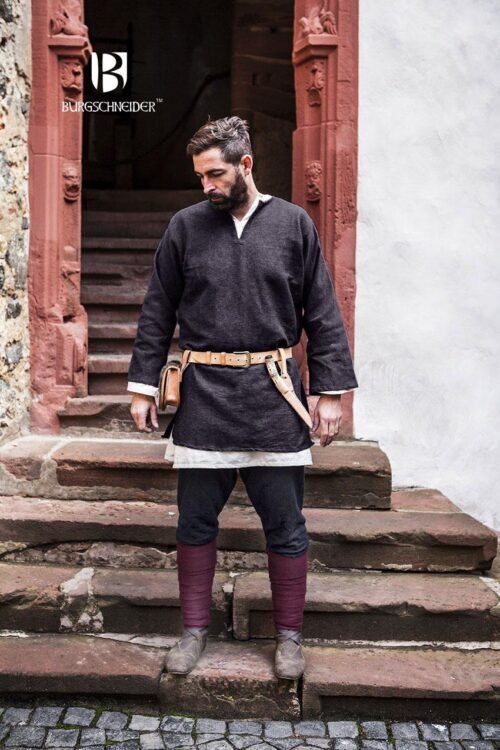 Medieval Tunic Short “Erik“ - Grey