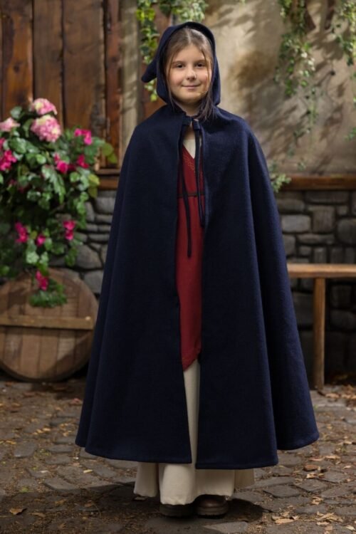 Children's Cape Leanaa Dark Blue