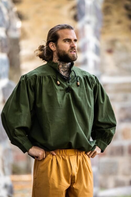 Camicia medievale "Ludwig" verde