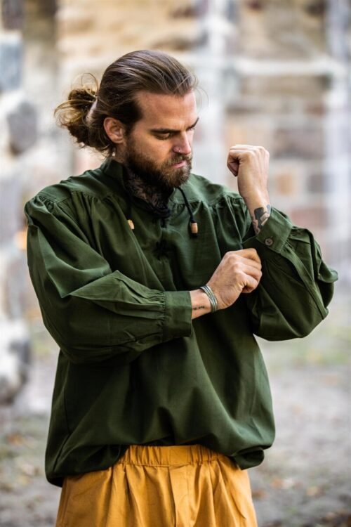 Camicia medievale "Ludwig" verde
