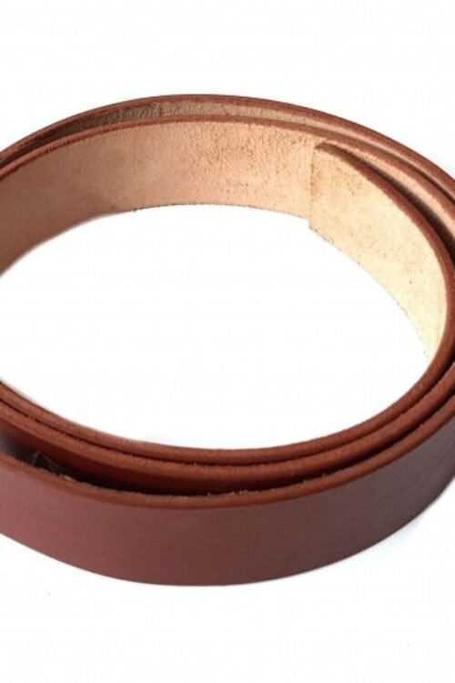 Cintura semilavorata 5000 "Rolf" in pelle robusta - Cognac