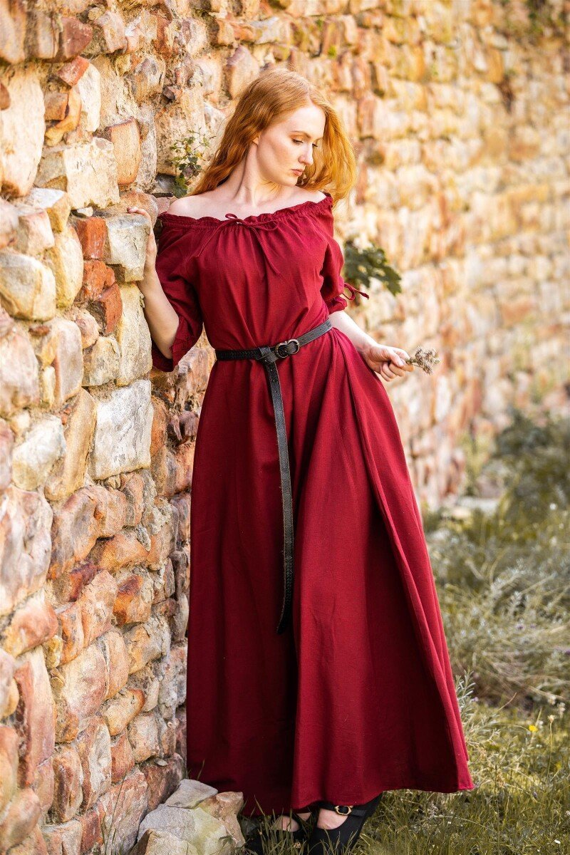 Abito lungo a maniche corte "Melisande"