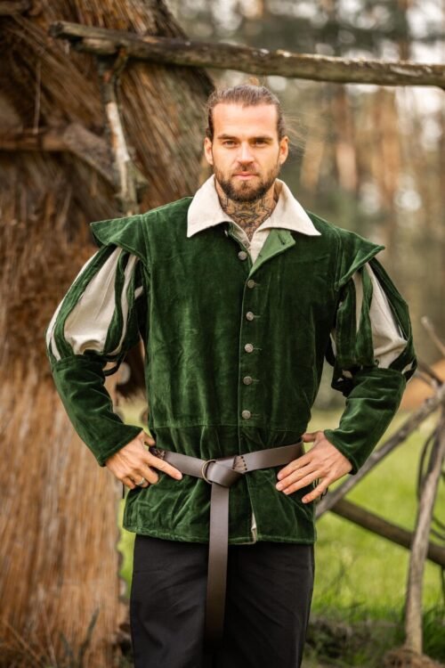 Giacca da Landsknecht con maniche spaccate "Brandolf"