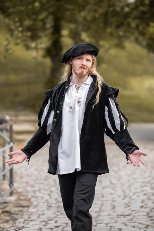 Giacca da Landsknecht con maniche spaccate "Brandolf"