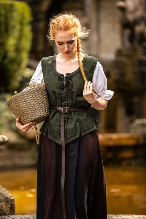 Gilet corpetto ricamato "Selma"