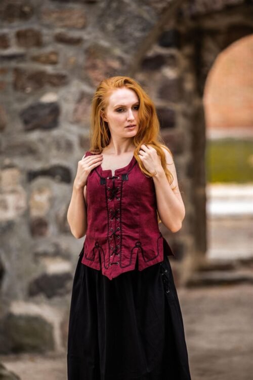 Gilet corpetto ricamato "Selma"