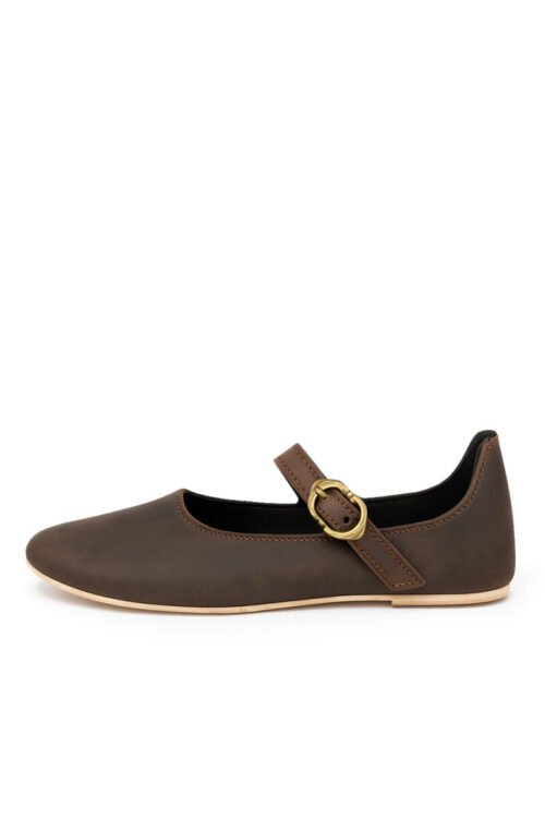 Scarpe medievali da donna "Cecilie" con suola in pelle
